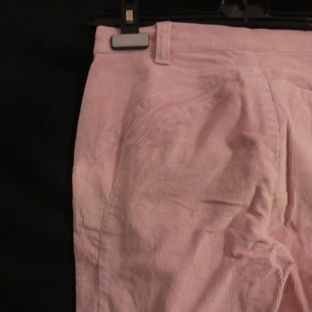 Vintage | NAF NAF | size 38 | Pastel Pink Flare Pants with Lace-Up Closure - Picture 10 of 16